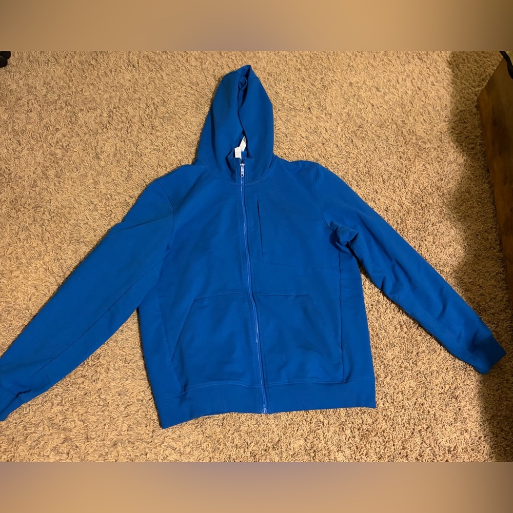 CRZ Yoga Blue Zip-Up Hoodie